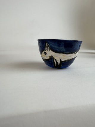 Relish Pot - White Dog