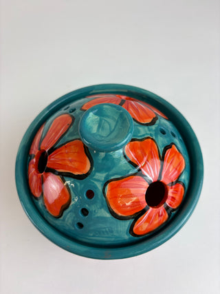 Mosquito Coil Holder - Orange Flower