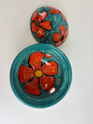 Mosquito Coil Holder - Orange Flower
