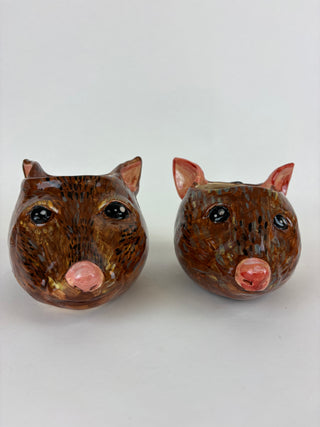 Hanging Planter - Possum Face