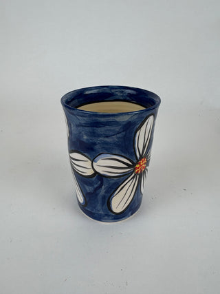 Large Beaker - White Daisy