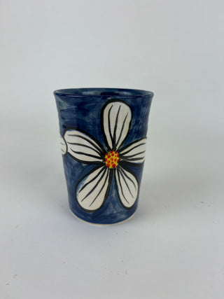 Large Beaker - White Daisy