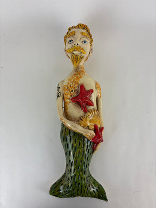 Sculpture-Wall Merman Starfish