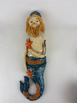 Sculpture-Wall Merman Barnacles