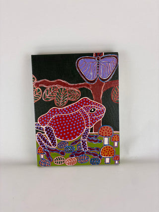 Puple Frog - Peter Hughes painting