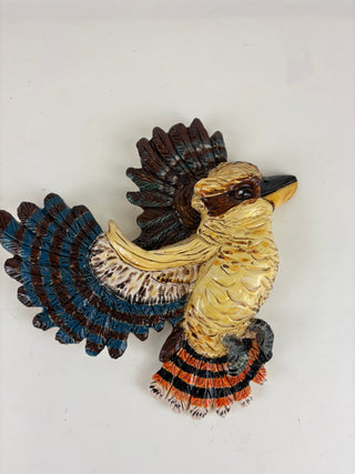 Animal Sculpture - Wall Kookaburra in flight