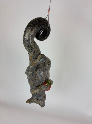 Animal Sculpture - Hanging Possum Strawberry