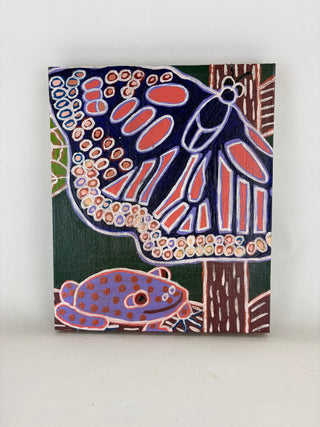 Purple Frog 2 - Peter Hughes Painting