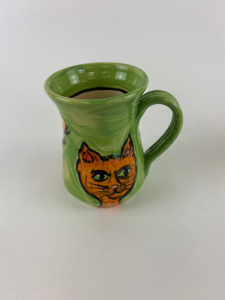 Mug - Green Cat