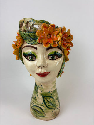 Head Planter Large - Marigold