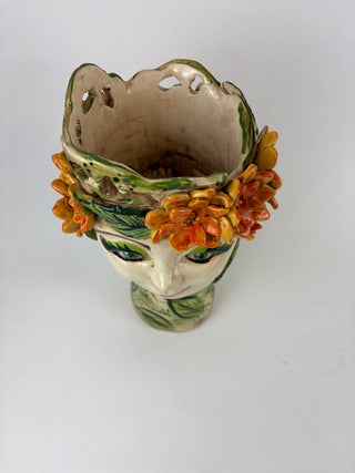 Head Planter Large - Marigold