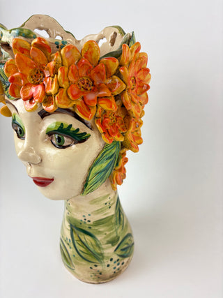 Head Planter Large - Marigold