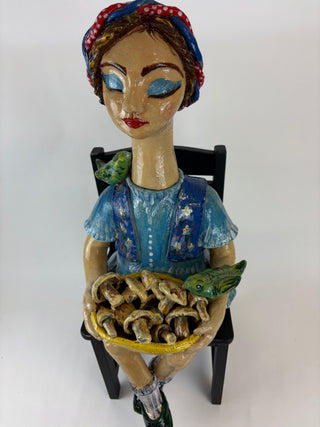 Garden Dweller - Chair Girl Mushrooms