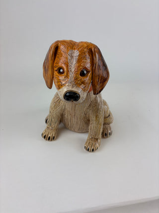Animal Sculpture- Orange Collar Puppy