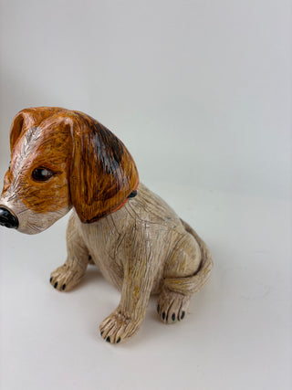 Animal Sculpture- Orange Collar Puppy