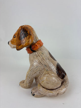Animal Sculpture- Orange Collar Puppy
