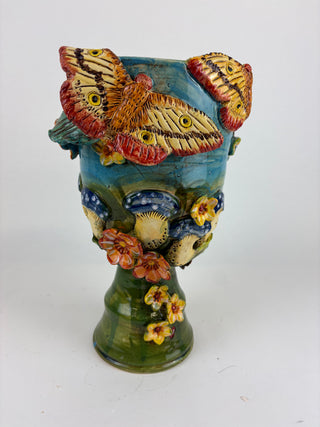 Sculpture - Jardinere Owl and Moths