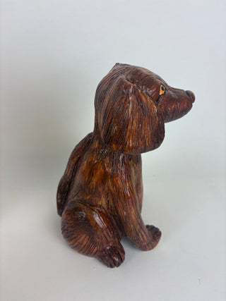 Animal Sculpture- Brown Puppy