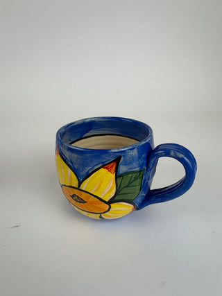 Mug - Yellow Flower on Blue