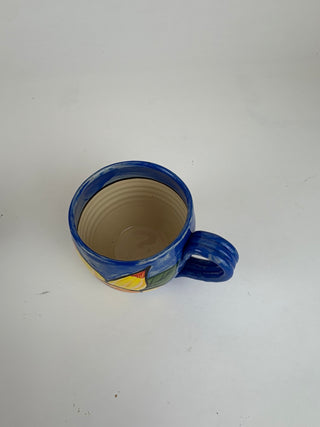 Mug - Yellow Flower on Blue