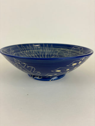 Salad Bowl - Blue & White 2