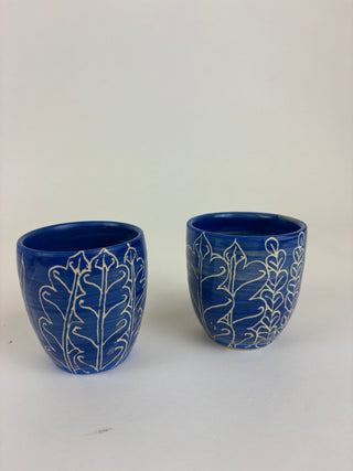 Espresso Cup  - Blue and White