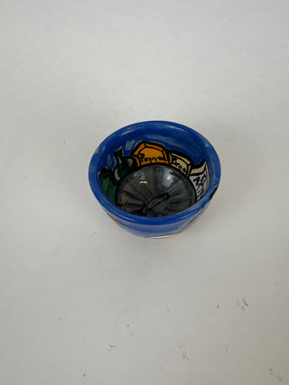 Relish Pot - Bin Chicken Blue