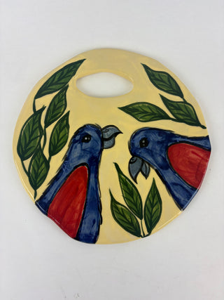 Bread Board/ Cheese Board - Blue Birds Circle