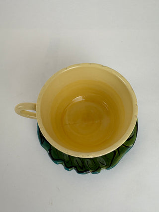 Cream Flower  -  Cup and Saucer