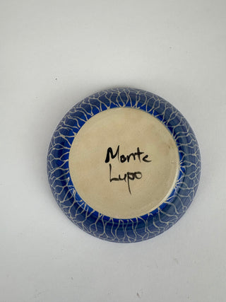 Cat Bowl - Blue and white