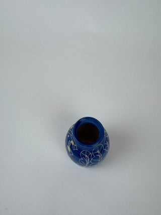 Mini Vase - Blue & White