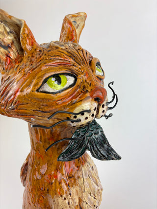 Animal Sculpture- Crazy Cat Fish
