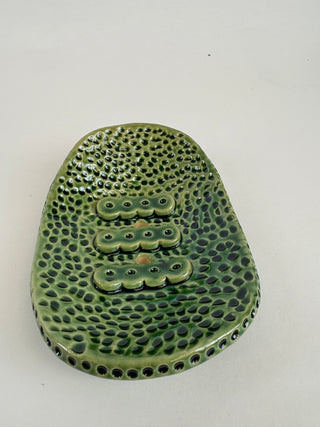 Soap Dish - Green Texture