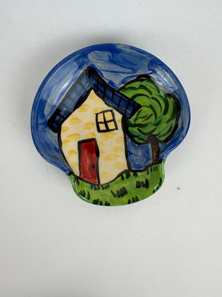 Spoon Rest- Home on Blue