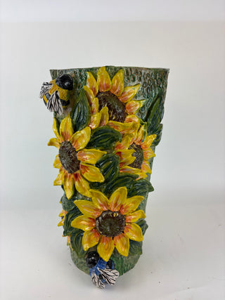 Umbrella Stand -Sunflowers