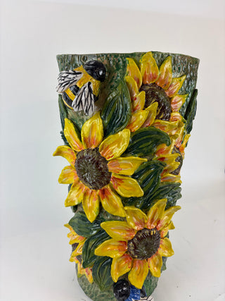 Umbrella Stand -Sunflowers
