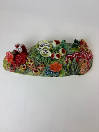 Sculpture - Large Hanging Coral Green