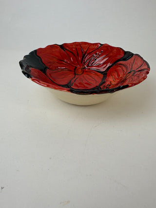 Carved Bowl Small - Hibiscus