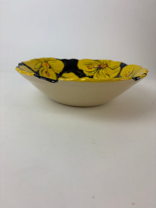 Carved Bowl Large - Hibiscus