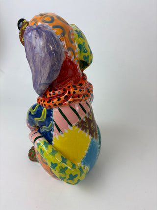Animal Sculpture - Patchwork Dog Bandit