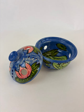 Mosquito Coil Holder - Frog on Blue