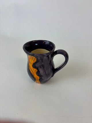 Mug - Orange cat on purple