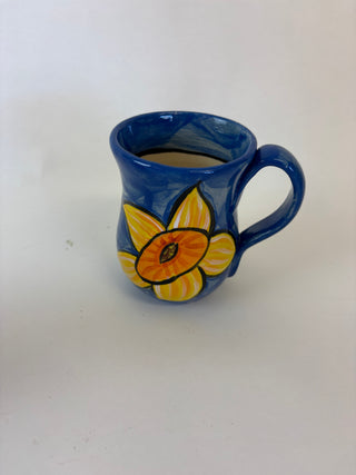 Mug - Sunflower on dark blue