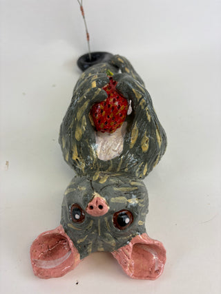 Animal Sculpture - Hanging Possum Strawberries