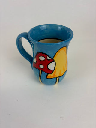 Mug - Mushroom on light Blue