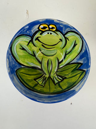 Dipping Dish - Froggy on Dark Blue