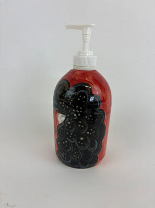 Soap Dispenser - Black Cockatoo Brick Red