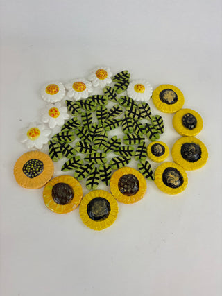 Tile Pack - Sunflowers, leaves and Daisies