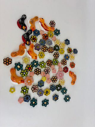 Tile Pack - Wrens and Flowers
