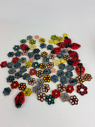 Tile Pack - Ladybugs and flowers